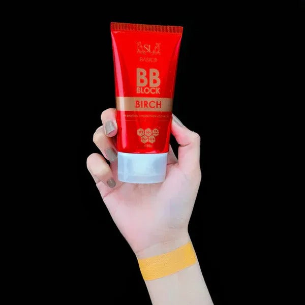 SL Basics BB Block SPF 50+ Tinted Sunscreen – Hydrating BB Cream with Vitamin E & Lotus Extract (50ml